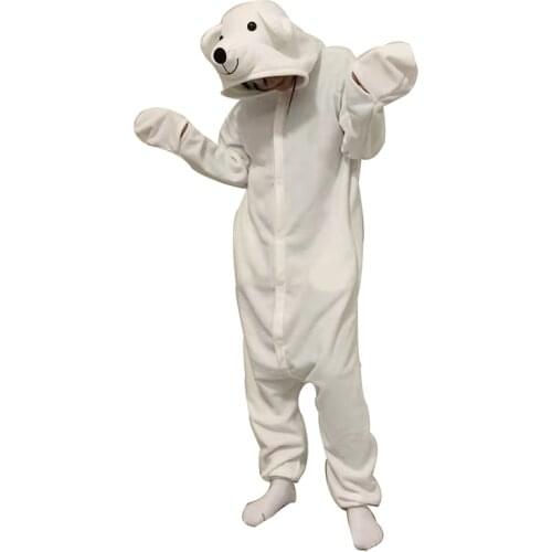 Cartoon Pijamas Onesies For Adults Polar Bear Kigurumi Pajamas Women Animal White Costume Men Cosplay Pyjama For Halloween Party
