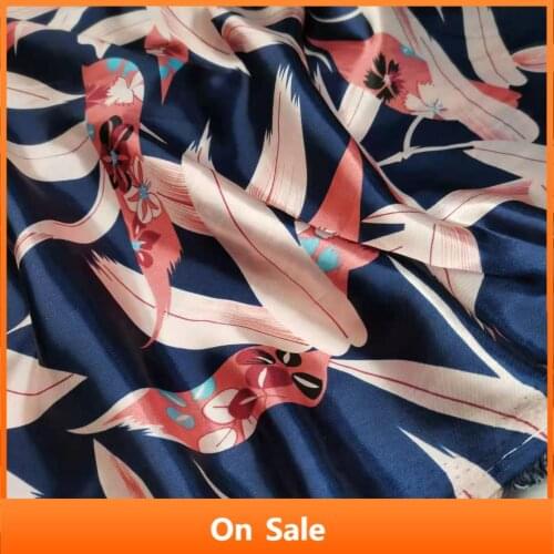 Lining Satin Fabric Craft Sateen Tilda Scarf Silky Printed DIY Sewing Ribbon Material