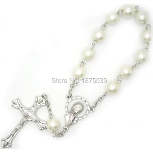 Drop shipping glass bead decade rosaries many colors