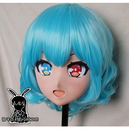 RB6510)Quality Handmade Female Resin Cosplay Japanese Role Anime Tatara Kogasa Kigurumi Crossdress Doll Transgender Mask