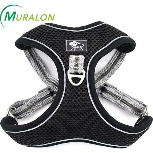 Breathable Pet Dog Harness with 1.5M Leash Set Adjustable Pet Harness For Dog Vest Outdoor Walking Dog Suppliers