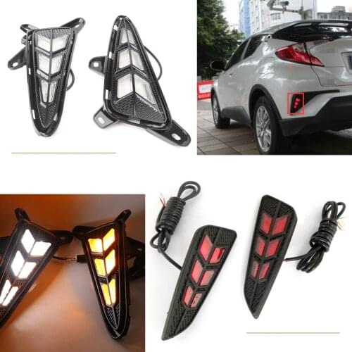 LED Daytime Running Fog Lights Lamp +Taillight Tail Light For Toyota CHR CH-R 2018
