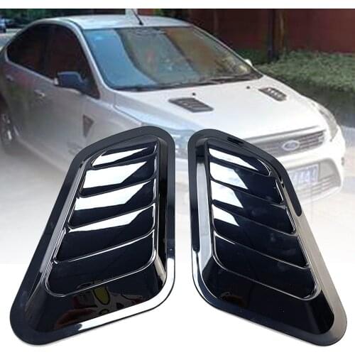 RS Style Car Front Engine Hood Bonnet Vents Hood Air Outlet Universal For Ford Focus MK2 RS ST For Fiesta For Mondeo For Mustang