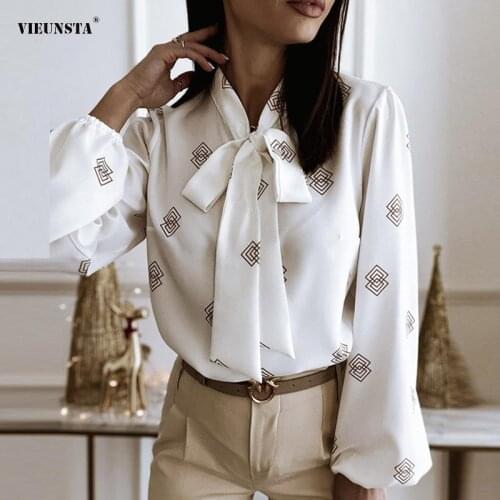 Блузки с бантом VIEUNSTA China At AliExpress