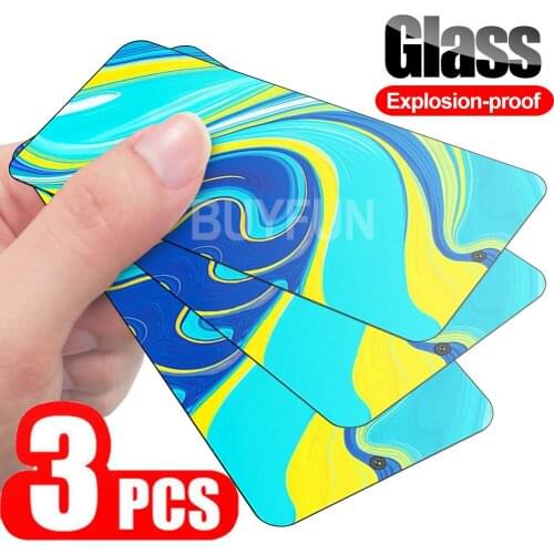 3 PCS Safety Glass For Xiaomi Redmi 9 Pro Max 9s 8 8t 7 7s Full Cover Film Xiomi Redmy Note9 9Pro Note8 protective tempered glas