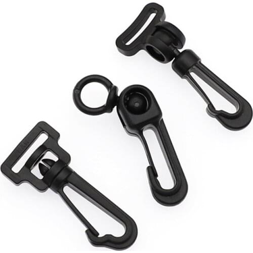 10 Pieces Plastic Luggage 360 Degree Rotating Hook Buckle Dog Lobster Hanging Strap Buckle Accessories