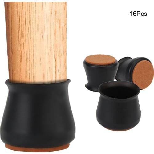 Noise Reduction 16Pcs/Set Floor Protection For Chair Leg Silicone Table Feet Pad Floor Protector Furniture Leg Protection Cover