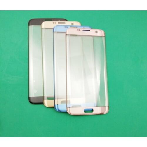 2Pcs For G935 AAA quality front glass For Samsung s7 edge cracked glass repair lcd touch screen refurbishing