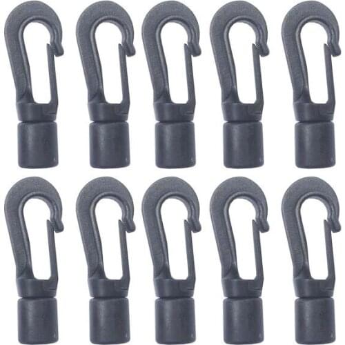 FREE SHIPPING 20 pcs 8mm shock cord hook terminal end s bungee hooks to use on kayak