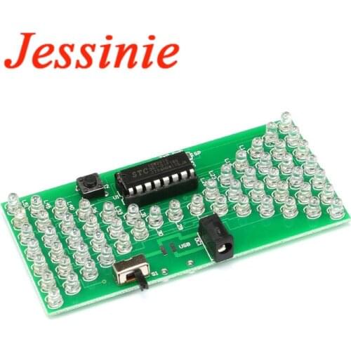 5 pcs Hourglass DIY Electronics Design Timekeeping Funny Electronic Production Kit with LED