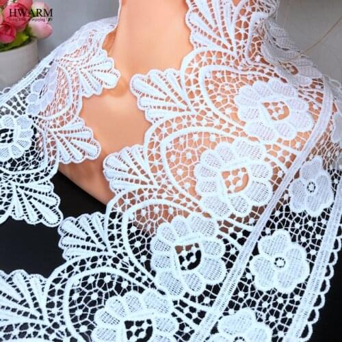 5yard lace fabric ribbon 16cm sewing trim wedding dress accessories DIY women skirt decoration hollow out embroidery cloth lace