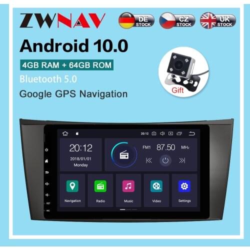 Android 10.0 4+64G Car Radio GPS Navigation for Benz E-Class W211 CLS W219 Multimedia Player Radio stereo head unit build in dsp