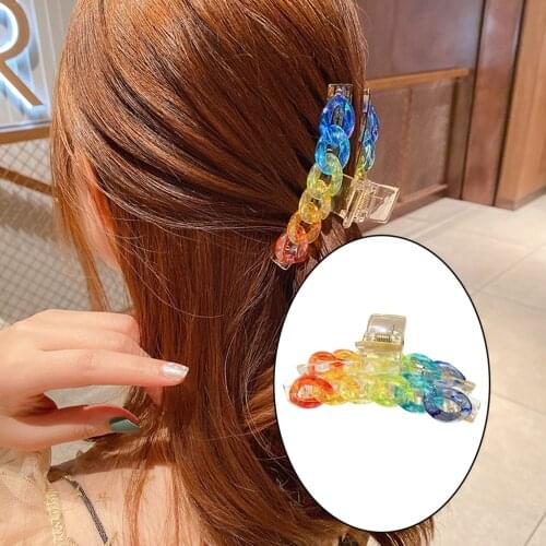 Large Acrylic Hairpins Hair Clip Hair Barrettes Claws For Women Girl Hair Accessories Headdress Party Gifts