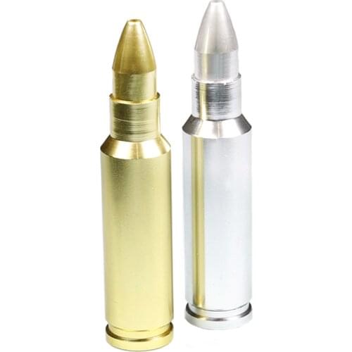 Large Bullet Smoke Metal Pipes Portable Creative Filter Smoking Pipe Herb Tobacco Pipe Narguile Grinder Cigarette Holder