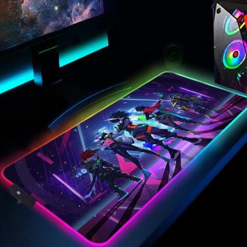 Valorant Mouse Pad Large Speed Computer Accessories Table Pads Anime Mousepad LED Gamer Keyboard Mouse Mats RGB Gaming Mausepad