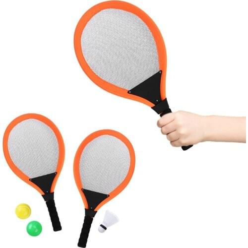 Kids Durable Badminton Tennis Racket Outdoor Parent-Child Sports Game Toy Light Weight Racket with 3 Balls Badminton Set