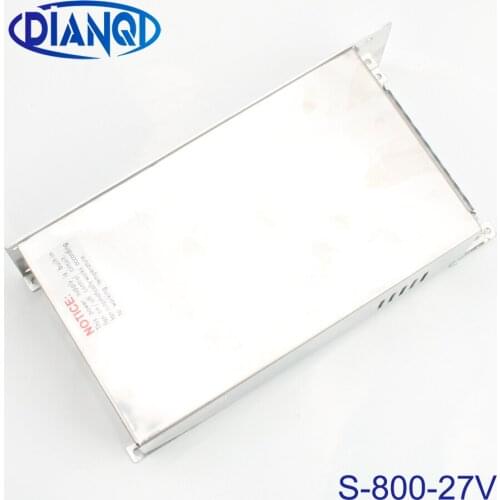 DIANQI power suply 27v 800w ac to dc power supply input 110v 220v output 27v S-800-27 ac dc converter high quality