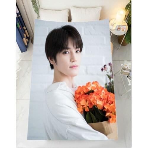 Girl Taeyong Flannel Blanket Bedding Sofa woman Bedspread Bedroom Lee Tae Yong Flannel blanket Home Textile