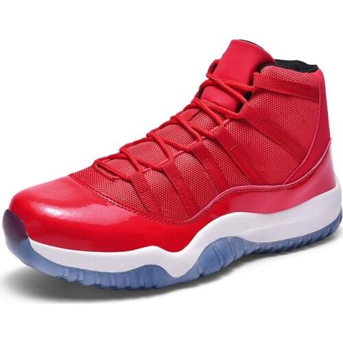Men Big Size 46 Red Basketball Shoes Male Street Basket Boots Culture Sports Shoes High Quality Sneakers Shoes for Men Sports