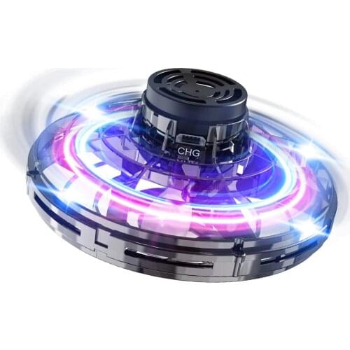 Roclub Flynova Flying Spinner Mini UFO Drone Hand Operated Flyorb Fly Fidget Toys Children Kids Adult Christmas Birthday Gift