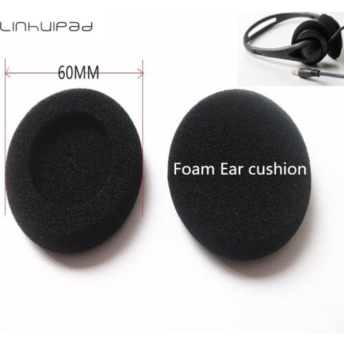 Linhuipad 60mm Headphone replacement foam sponge pads Foam ear cushions foam covers For 6 CM headphone 5000pcs/lot