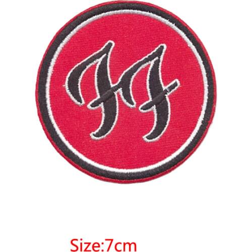 Aanywe patch FOO FIGHTERS Grohl Rock Metal Music Embroidered Patch Badge Iron Sew On Clothing