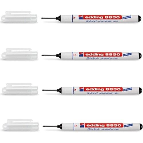 Germany Edding 8850 Extra Long Super Fine Tip Marker Carpenter Hole Drilling Marking Pen 1PCS