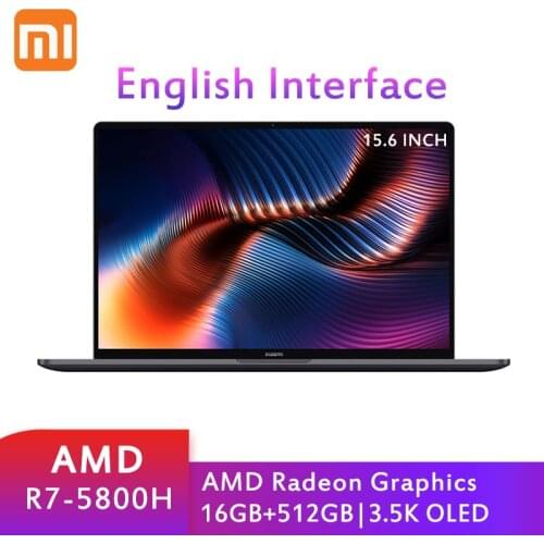 New Xiaomi Laptop Pro 15 Notebook AMD Ryzen 7 5800H 3.5K OLED 15.6 Inch Mi Laptop Notebook 16GB+512GB Home Office R7 Computer