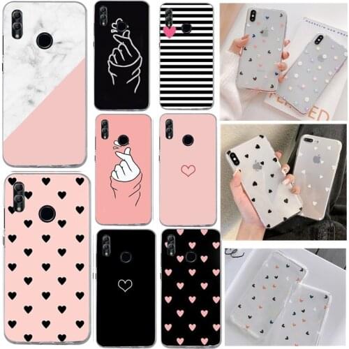 Floral Clear Case For Huawei P Smart 2019 Honor 10 Lite Silicone Capa Soft Silicone Back Cover For Mate 20 10 p9 p10 p20 Lite