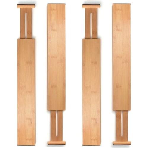 2/4PC Kitchen Home Partition Board Organization Retractable Stretch Adjustable Free Separation Office Drawer Divider DIY Storage