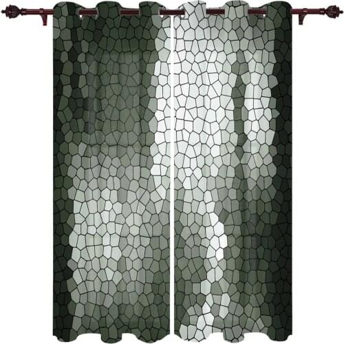 Outdoor Curtains Wall Texture Scales Living Room Kitchen Curtain Drape For Patio Garden Gazebo Yard Valance Cutains