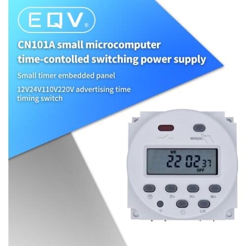 CN101A Timer Switch AC/DC 12V 24V 110V 120V 220V 230V 240V Digital LCD Power Week Mini Programmable Time Switch Relay 8A to 16A