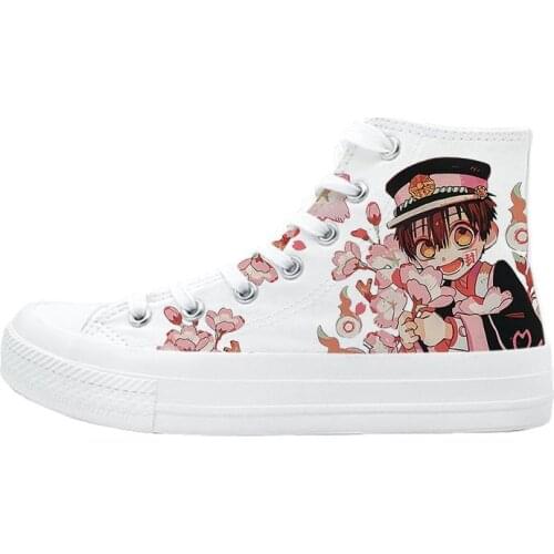 Unisex Anime Toilet-Bound Hanako-kun Nene Yashiro Casual Ankle Canvas Shoes Preppy Student plimsolls duck shoes Sneakers 02