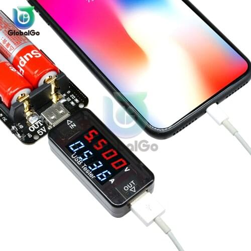 USB Tester DC Digital Voltmeter Amperimetro Voltage Current Meter Ammeter Detector Power Bank Charger Indicator USB Doctor