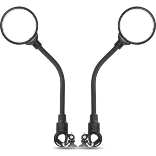 Bicycle Rearview Mirror Hose 360 degree Adjustment Mirror For Motorcycle E-bike E bike Mirror Cycling Accessories