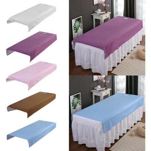 Waterproof Massage Table Cover Anti-oil Salon Treatment Sheet Portable Cosmetic Salon Sheets with Breath Hole