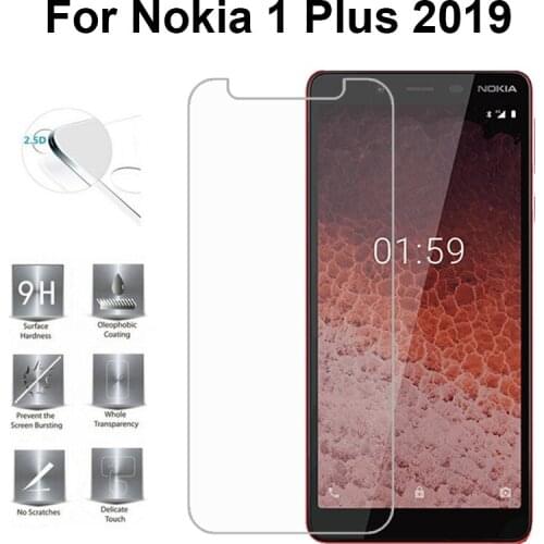 2.5D tempered glass For Microsoft Nokia 1 plus screen protector guard film for Nokia 1 plus 2019 front case cover +clean kits