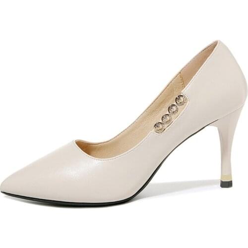 Pointed Stiletto WomenS Shoes Set Foot Solid Color Shoes WomenS Platform WomenS Shoes