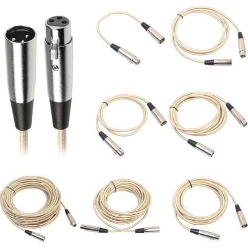 0.3m/1m/1.8m/3m Microphone Audio Cable 3 Pin XLR Male to Female Extension Line Cord Cannon Cable Studio Balance Connecting Cable
