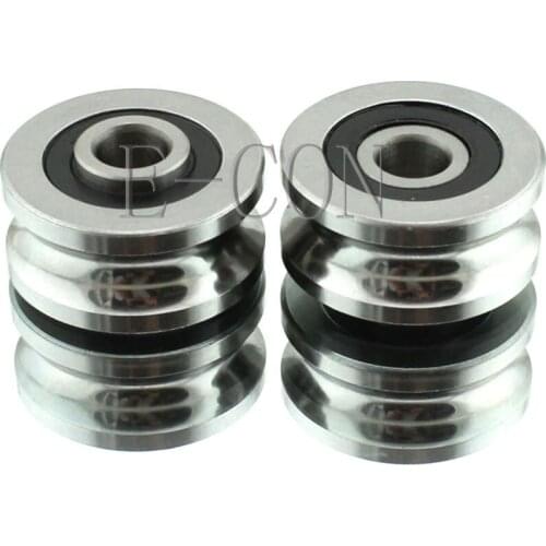 1/5/10PCS SG25 U Groove 8*30*14mm Sealed Ball Track Guide Bearing Textile Machine Hi-Q