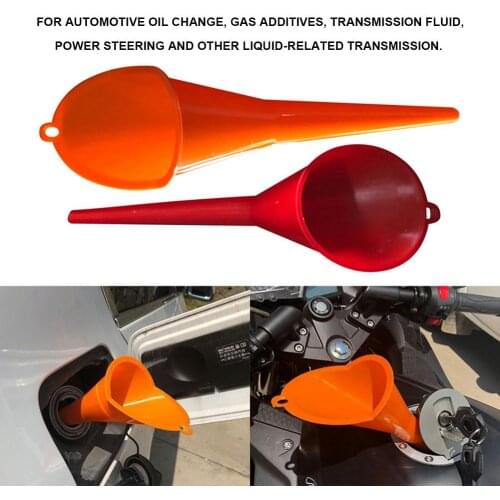 1Pc Car Refueling Multi-Function Plastic Long Neck Motorcycle Car For Fuel Tank Fueling Funnel Oil Liquid Spout Diesel Filling