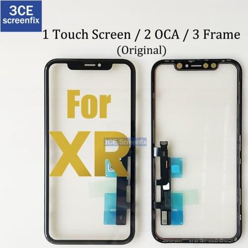 10Pcs Original Touch Screen Digitizer with OCA For iPhone X XS XR XS Max Touch Panel Outer Screen Glass Replacement