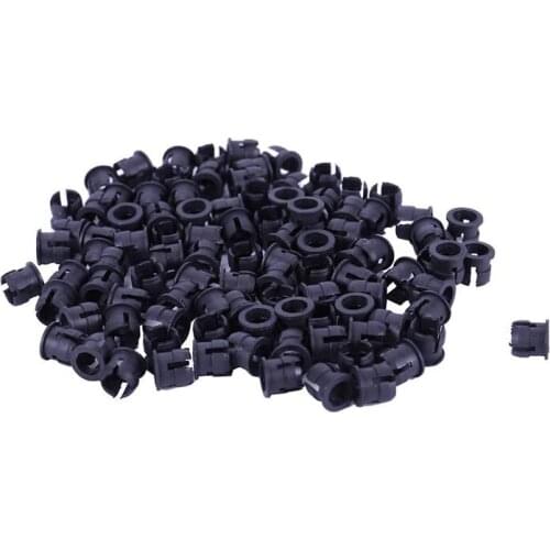 100 Pieces Black Plastic 5mm LED Clip Holder Display Panel Mount Cases