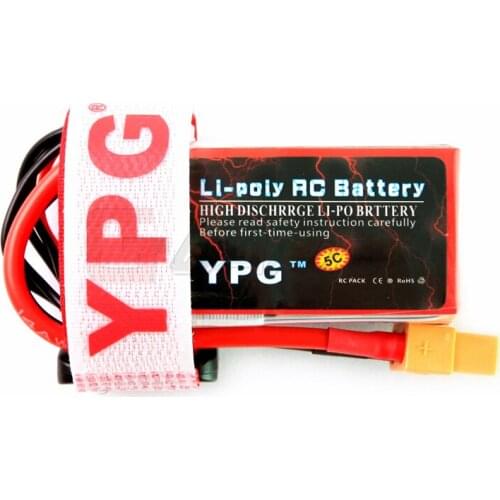 1P/2P Gartt YPG 4S LiPo Battery 14.8V 850MAH 70C For QAV FPV RC 210 250 zmr 300 Quadcopter Multirotor Mini Drones