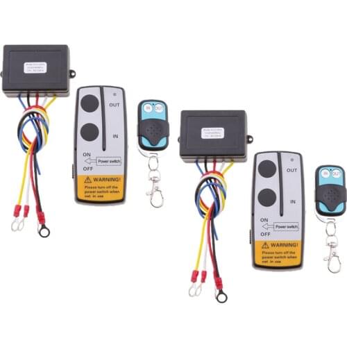 2x 50ft Car ATV Winch Remote Receiver KLS-205/2 Wireless Winch Controller