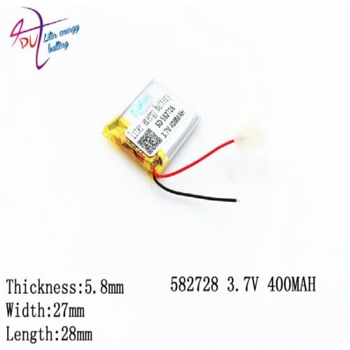 582728 602530 583030 Liter Energy 3.7v Rechargeable Lithium Polymer Battery 400mah Mp3/4 Bluetooth Radio Battery Monitoring