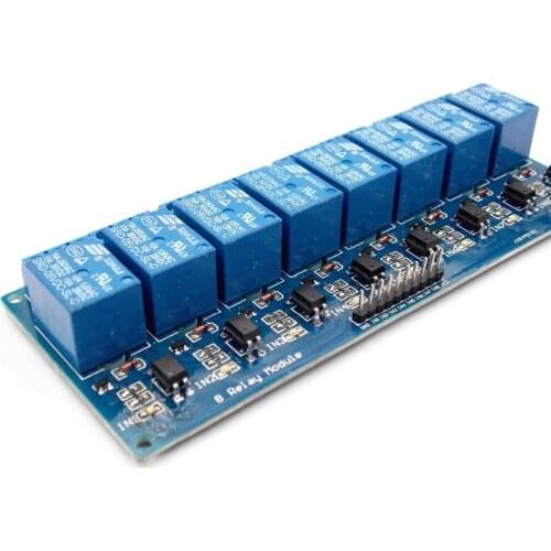 8-Channel 5V Relay Module Coupling Optocoupler High Trigger MCU