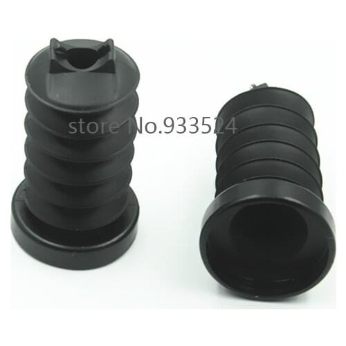 Black Rubber Rear Shock Absorber Fork Cover Gaiter Gator Boot For Harley Electra Glide FLHT FLTRU FLHX Touring Motorcycle 93-17