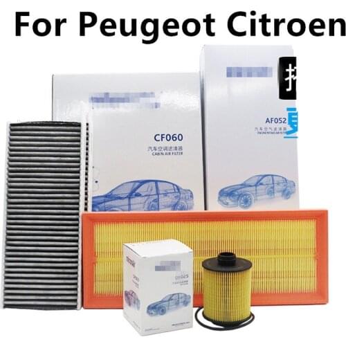 For Peugeot 4008 5008 Citroen AIRCROSS c5 oil air conditioning filter Air filter three filters high quality Auto Accessories
