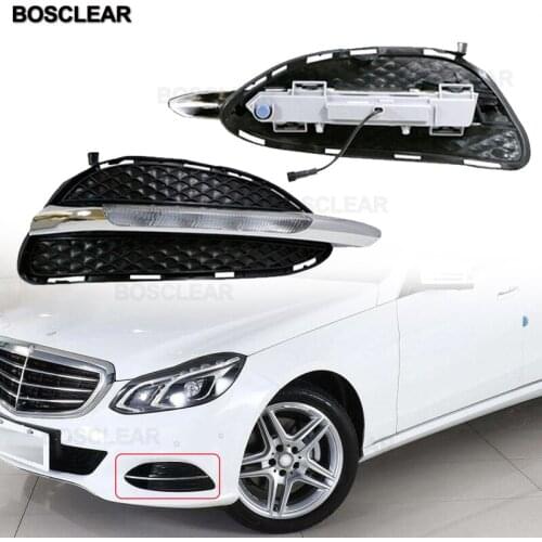 Daytime Running Light DRL LED Day Lights Lamp For Mercedes-Benz E-Class Headlight W212 E180 E200 E260 E320 E400 2009-15 BOSCLEAR